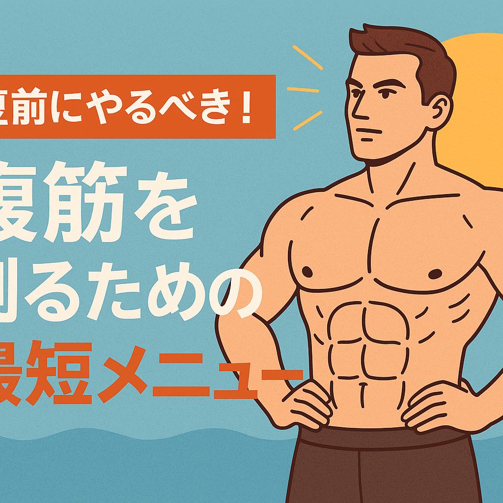 夏前にやるべき！腹筋を割るための最短メニュー